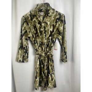 Modern Kids Flame Resistant Plush Camo Robe Unisex Sz L New